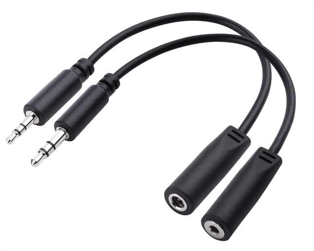 Combo-Pack TRS 2.5 mm and 3.5 mm Headphone Adapter Kit (1X 2.5mm to 3.5mm Converter and 1X 3.5mm to 2.5mm