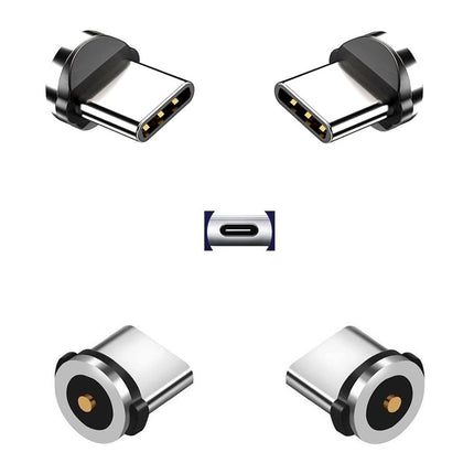 Magnetic Charging Tip Series,Type-c Tips 4 Pack,Magnetic Type-C Tips,Just 4 USB-C Tips Without Cable&Non-Data