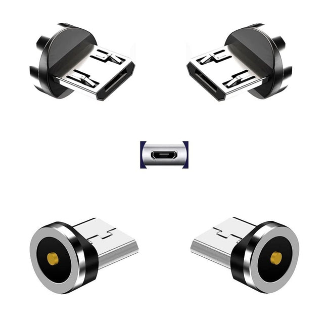 Magnetic Charging Series (Micro Tips) Just 4 Micro Tips Without Nylon Braided USB Cable No Charger Cords.
