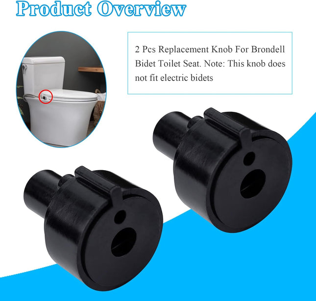 2 Pcs Replacement Knob For Brondell Bidet Toilet Seat Complicable with Brondell CL99 Fits – product detail