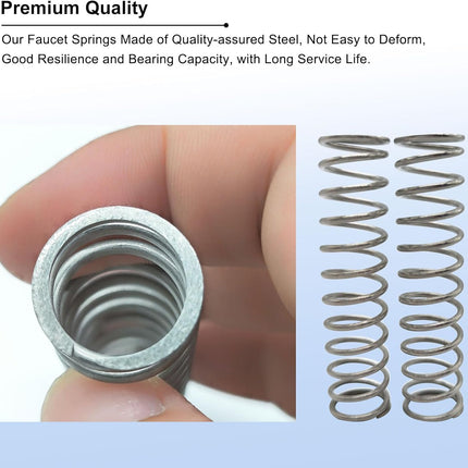 2 Pcs Part # 32193.0000 Compression Faucet Spring, Fit for Bunn 32193-2 Ultra 2 Frozen Drink Machine/Beverage Machine/Large Water Dispenser, Length 3 Inch, OD 0.72 Inch, ID 0.56 Inch