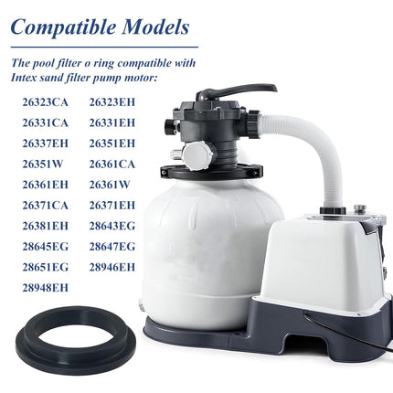 11412 Pool L-Shape O-Ring Gasket Replacement for Intex Sand Filter Pump Motor, Replaces Pool Pump Parts 11412 (10 Pcs)