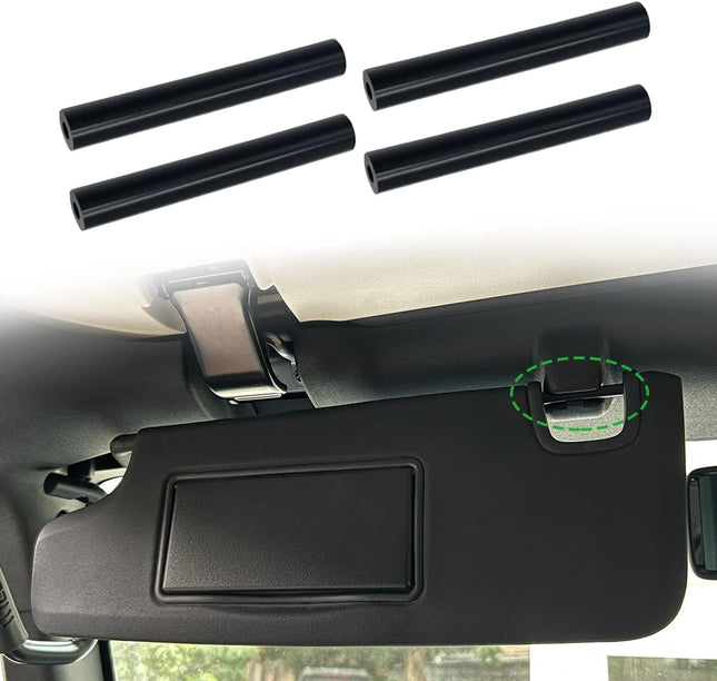 Sun Visor Repair Kit for Jeep Wrangler JK JKU 2007-2017 Repair Tubes for Left & Right Side Sunvisor