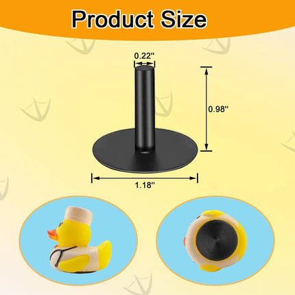 20Pcs Duck Holder for Jeep Dash,Rubber Ducks Plugs for Jeep Wrangler,Dashboard Plastic Duck Mounts,Black (Excluding Rubber Ducks)