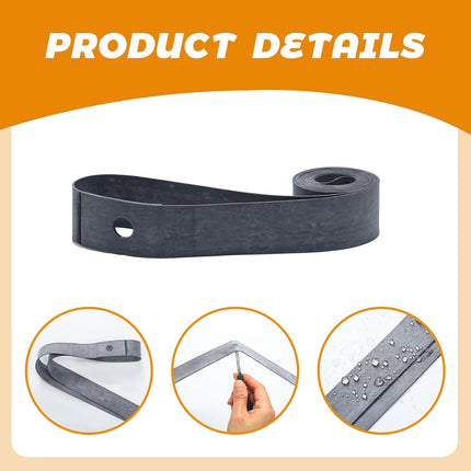 4 Pcs Motorcycle Rubber Rim Strips High-strength Protection Tape Inner Tubes for Wheels, 1" x 19"