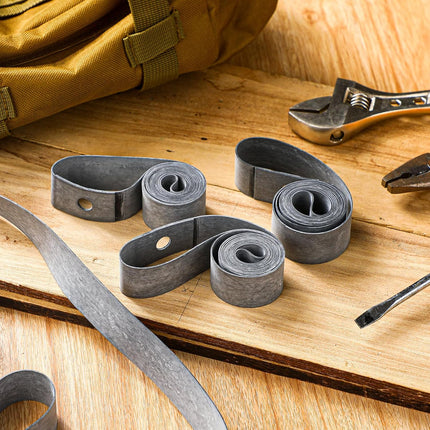 4 Pcs Motorcycle Rubber Rim Strips High-strength Protection Tape Inner Tubes for Wheels, 1" x 19"
