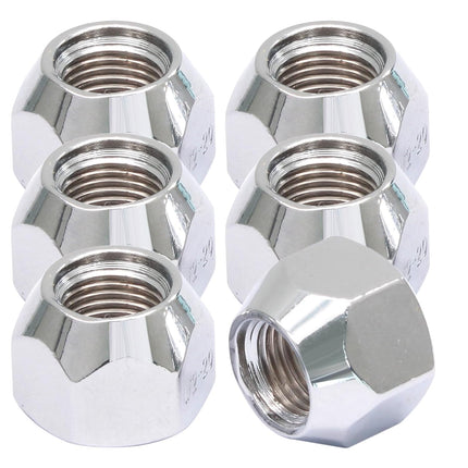 5Pcs 1/2-20 Inch Trailer Lug Nuts 509 Tire Lugs Wheel Nuts Wheel Trailer Lugs 1/2 20 Open End Lug Nuts for Trailers Tire Wheel