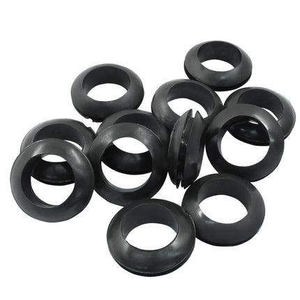12 Pcs 20mm Rubber Grommets, 3/4 Inch ID Rubber Hole Grommets Rubber Wire Grommets Eyelet Ring Gasket Hole Grommets for Firewall Wires Cables Hoses Protection