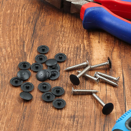 Screw Cap Cover Plastic Hole Cover Self-Tapping Screw Cover Waterproof Caps for Phillips Screws Head, Pack of 500