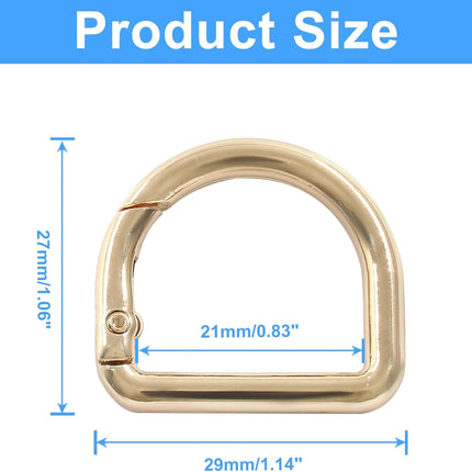 D Rings Spring Key Hooks