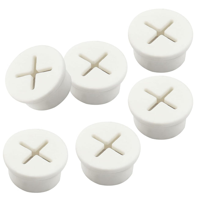 12pcs 3/4 Inch (20mm) Rubber Desk Grommet Flexible Desk Hole Cover Plug Wire Management Cable Cord Pass