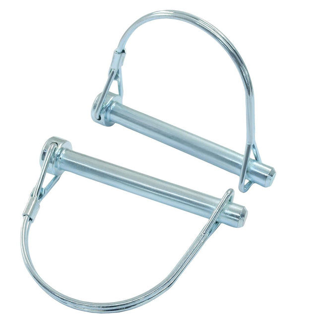 2 Pack Trailer Coupler Pin Zinc Plated Carbon Steel Locking Pin 5/16 x 2.75 Medium Hitch Pin for
