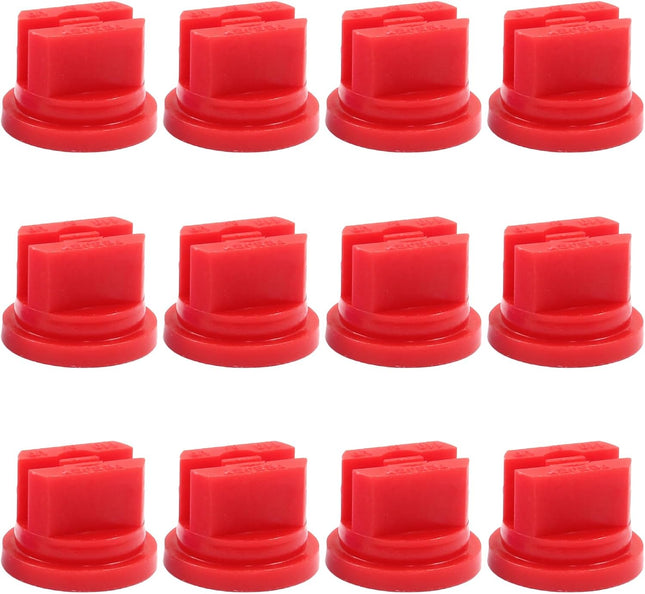 12Pcs Flat Fan Spray Tip 110 Degree Plastic Spray Nozzle Tip Fan Shaped Atomizing Nozzle Agriculture