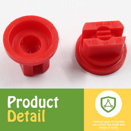 12Pcs Flat Fan Spray Tip 110 Degree Plastic Spray Nozzle Tip Fan Shaped Atomizing Nozzle Agriculture Greenhouse Sprayer Equipment