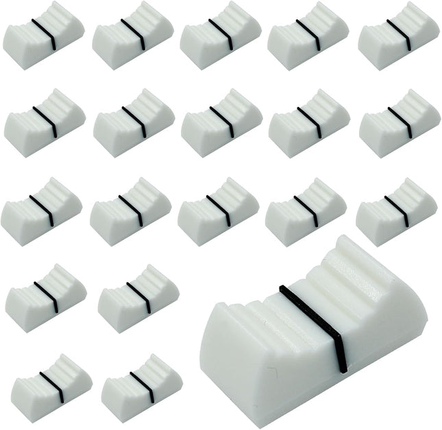 20pcs Fader Knobs Fader Caps Mixer Slider Knobs Universal Replacement Cap V1258-DP02-A-2254