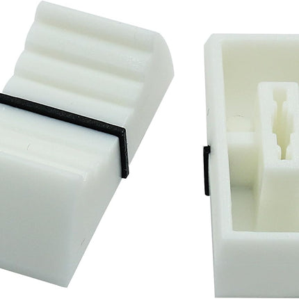 20pcs Fader Knobs, Fader Caps Mixer Slider Fader Knobs Universal Fader Knobs Replacement Fader Cap Slider Straight Slide Potentiometer Knobs, White