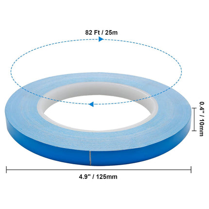 Thermal Conductive Tape, (10mm Width x 0.20mm Thickness x 25 Meters) Double Side Thermal Adhesive Tape, Heatsink Thermal Tape for Coolers, LED Strips, Computer CPU, GPU