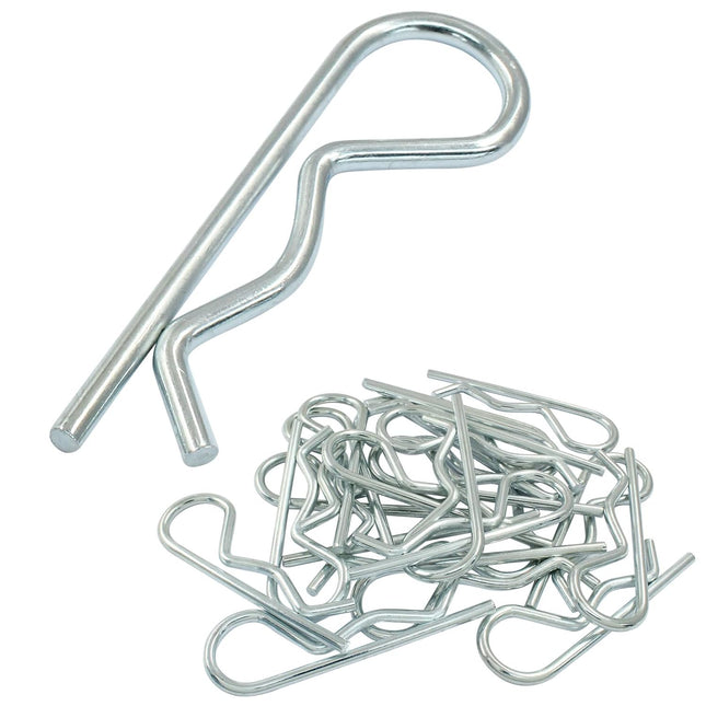 20 Pcs Cotter Pins Zinc Plated Cotter Clip R Clips Hairpin Cotter Pin Trailer Clamps Spring Fasteners Hitch