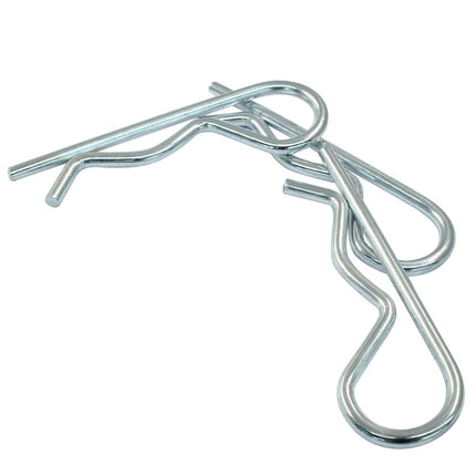 20 Pcs Cotter Pins Zinc Plated Cotter Clip R Clips Hairpin Cotter Pin Trailer Clamps Spring Fasteners Hitch Pin for Trailer Locking - M3.5 × 75mm