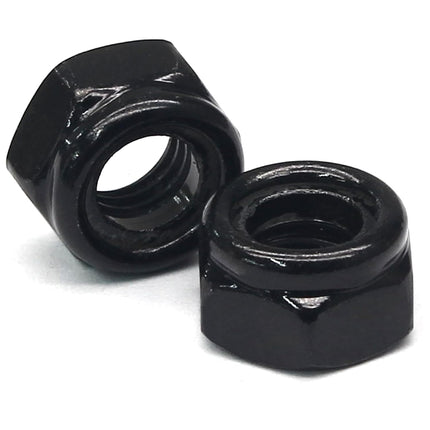 M3 Hex Lock Nuts, M3 x 0.5mm Carbon Steel Nylon Insert Self-Locking Nuts for Fasteners, 50Pcs