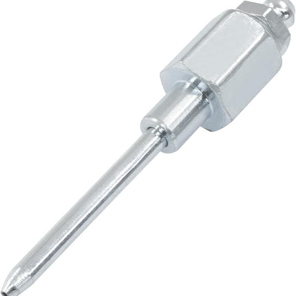 Grease Needle Nozzle, Nose Grease Dispenser Grease Gun Fittings and Gun Tips, Narrow Needle Greaser Adapter with 1/8 Inch NPT Threads for Hydraulic Systems/Mechanics (1 Pack)