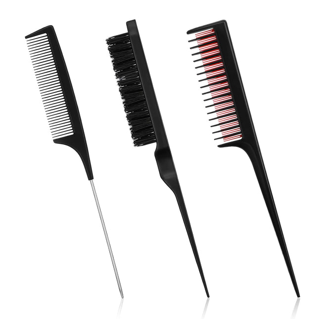 3 Pieces Hair Styling Comb Set for Women's Back Combing