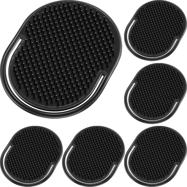 6 Pieces Pocket Palm Combs Pocket Brush Shampoo Brushes Scalp Massager Hair Brush Comb for Men Travel