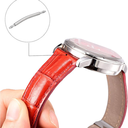 20mm Curved Spring Bar Pins 1.5mm Dia Stainless Steel Double Flanged End Watch Band Link Pin 20pcs
