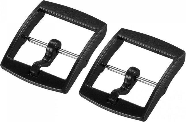 Watch Strap Clasp Replacement Plastic Buckle for 20mm Width Watch Bands Black 2 Pcs V1258-DP02-A-2329