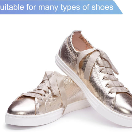 35" 39" 47" 55" Satin Ribbon Shoelaces Wide Silk Flat Shoe Laces Shoestring Silky Sneakers Shoelaces