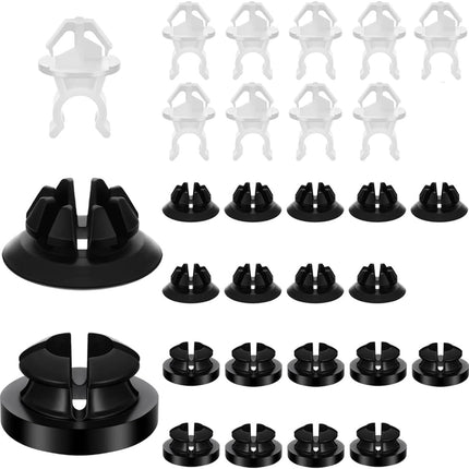 30PCS Hood Prop Rod Holder Clips, Compatible with 91503-SS0-003, Fit Most Cars