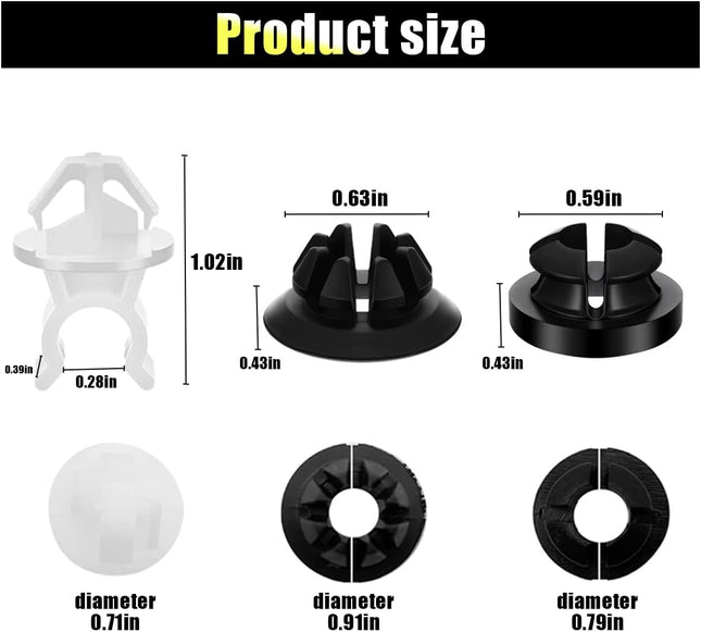 30PCS Hood Prop Rod Holder Clips Compatible with 91503-SS0-003 Fit Most Cars – product detail