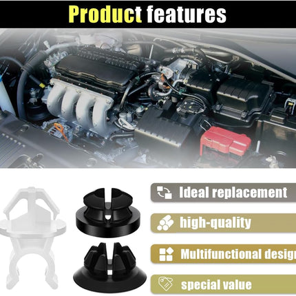 30PCS Hood Prop Rod Holder Clips, Compatible with 91503-SS0-003, Fit Most Cars