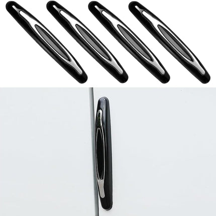4PCS Car Door Edge Guards, Auto Side Door Protector Car Door Self Adhesive Anti-Collision Trim Strip, Universal Car Body Anti-Scratch Bumper Guard for Car SUV Truck (Black)