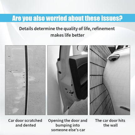 4PCS Car Door Edge Guards, Auto Side Door Protector Car Door Self Adhesive Anti-Collision Trim Strip, Universal Car Body Anti-Scratch Bumper Guard for Car SUV Truck (Black)