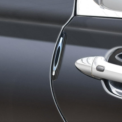 4PCS Car Door Edge Guards, Auto Side Door Protector Car Door Self Adhesive Anti-Collision Trim Strip, Universal Car Body Anti-Scratch Bumper Guard for Car SUV Truck (Black)