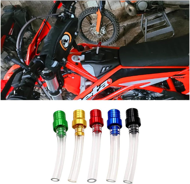 5PCS Motorcycle Gas Fuel Tank Cap Breather Hose Universal CNC Gas Cap Valve Vent Breathing