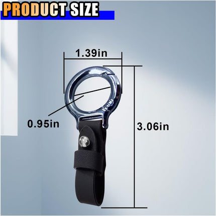 Carabiner Key Ring Clip, Car Fob Key Keychain Holder Car Keychain Clip for Men Women, Key Ring Belt Holder (Black)