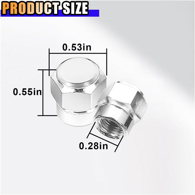 4PCS Car Tire Valve Stem Cap Aluminum Car Hexagon Valve Cover Leak-Proof Dustproof Car Tire Cap – product detail