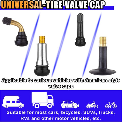 4PCS Car Tire Valve Stem Cap, Aluminum Car Hexagon Valve Cover, Leak-Proof Dustproof Car Tire Cap Cover, Automotive Accessories for Cars, Bicycles, SUVs, Motorcycles, Trucks (Silver)