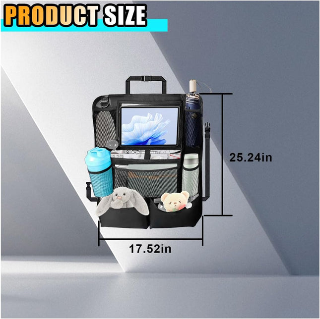 2PCS Car Backseat Organizer Automotive Kick Mats Back Seat Protector for Kids Vehicle Storage Organizer – product detail
