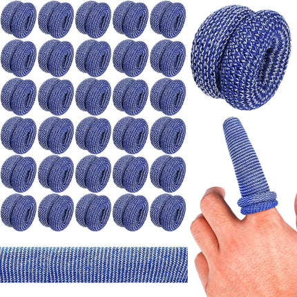 Finger Bandage Finger Roll Tubular Bandage 30 Pieces Breathable Finger Cots Wounds Care Dressings Elastic Thumb Bandages for Finger Sprains First Aid Scald Protection Gardening Work