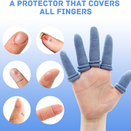 Finger Bandage Finger Roll Tubular Bandage 30 Pieces Breathable Finger Cots Wounds Care Dressings Elastic Thumb Bandages for Finger Sprains First Aid Scald Protection Gardening Work