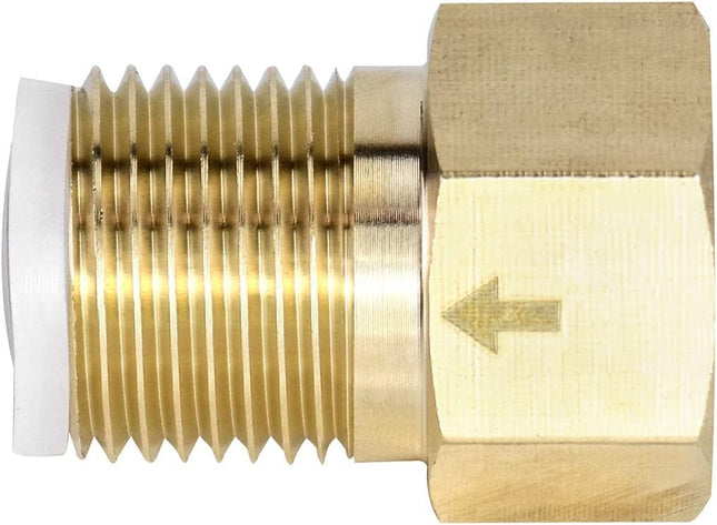 2Pcs Brass One-way Check Valve 1/2 Female to 1/2 Male Thread of Backflow Preventer – product detail