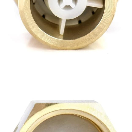 2Pcs Brass One-way Check Valve, 1/2" Female to 1/2" Male Thread of Backflow Preventer