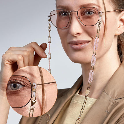 Eyeglass Chain Ends, 40 Pcs Adjustable Silicone Eyeglasses Chain Connector Anti Slip Glasses Chains Rubber Loops Eyeglass Strap Retainer for Eye Glasses Sunglasses Holder Necklace Chains