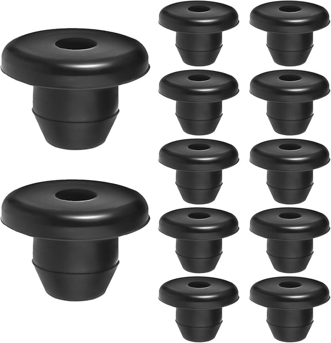 12 Pcs Hydraulic Jack Oil Plug Fit Hole of 5/16 Flat-Head Rubber Floor Accessories Replacement
