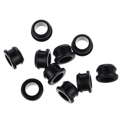 10 Pcs 5/8 Inch Drill Hole Rubber Grommets 1/2 Inch ID, Silicone Top Hat Grommets Firewall Grommet for Wiring Automotive Firewall Hole Plug, Metal Electric Box, Wires Cables Protection