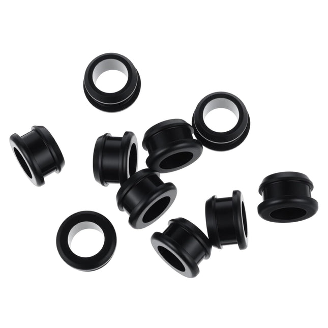 10 Pcs 5/8 Inch Drill Hole Rubber Grommets 1/2 Inch ID, Silicone Top Hat Grommets Firewall Grommet for Wiring Automotive Firewall Hole Plug, Metal Electric Box, Wires Cables Protection