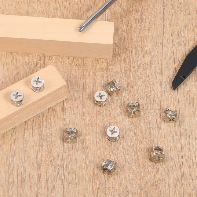 10 Pcs Cam Locks for Furniture 12x10 mm Furniture Connecter Cam Lock Cabinet Drawer Fastener – product detail